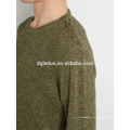 Schulterknopfverschluss Strickpullover Männer Pullover Design